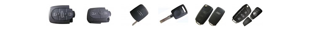 Audi car key types — transponder keys, flip keys and remotes
