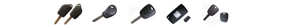 Citroën car key types — transponder keys, flip keys and remotes