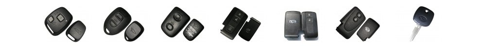 Daihatsu car key types — transponder keys, flip keys and remotes