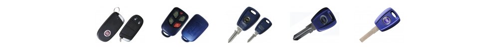 Fiat & Alfa Romeo car key types — transponder keys, flip keys and remotes