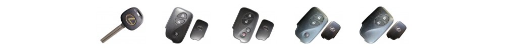 Lexus car key types — transponder keys, flip keys and remotes