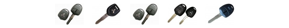 Mitsubishi car key types — transponder keys, flip keys and remotes