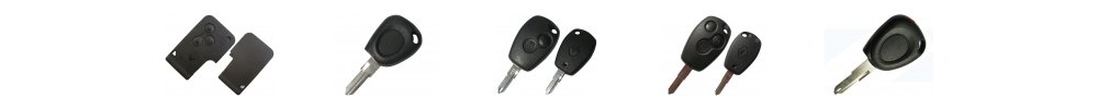 Renault car key types — transponder keys, flip keys and remotes