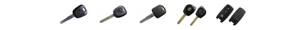 Suzuki car key types — transponder keys, flip keys and remotes