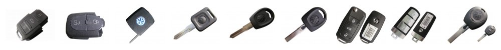 Volkswagen car key types — transponder keys, flip keys and remotes
